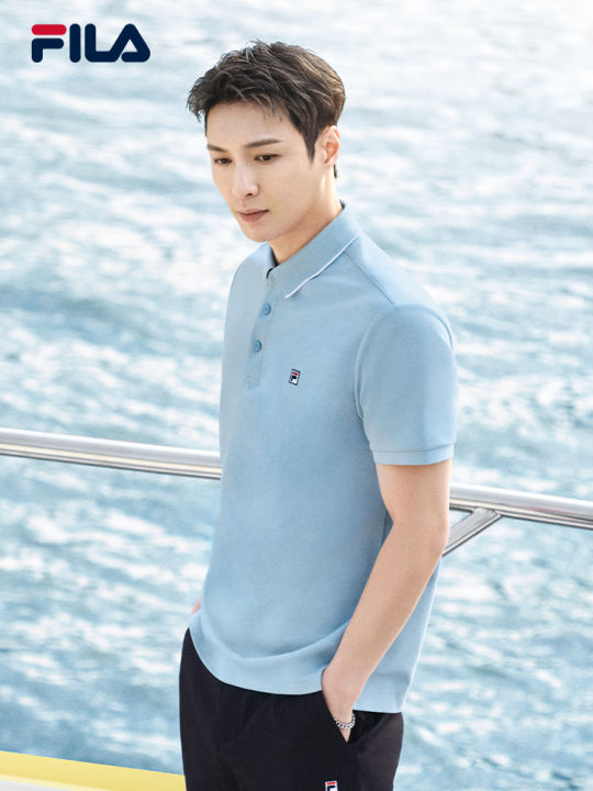 LAY%20FILA%20FIELD%20men's%20short%20sleeve%20polo%20shirt%202023%20summer%20new%20lapel%20sports%20T-shirt.%20-%20Image%202