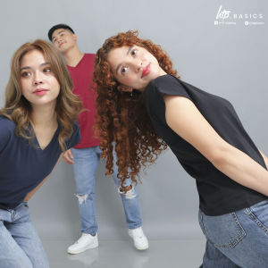 Silverbell HTP Basics Womens V-neck Cotton Tees V2