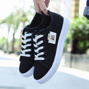 Free Shipping 2026 Spring And Autumn Canvas Shoes For Female Students Flat Breathable Casual Sneakers Large Size White Shoes WomenS White Shoes