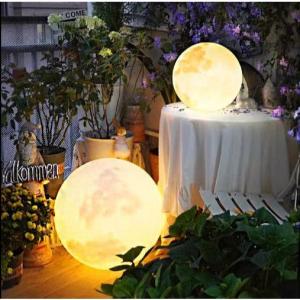 Đèn Sàn Hình Mặt Trăng 3D Chống Nước – Tùy Chỉnh 3 Màu Lý Tưởng Cho Ban Công & Phòng Ngủ