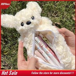 【COD】🔥🔥🔥 Puppy Pencil Pouch Cute Soft Plush School Stationery Large Capacity Pencil Pouch Student Stationery
