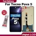 LCD Tecno POVA 5 Original Touchscreen / 9H Kekerasan Permukaan / Meningkatkan Kecerahan / Mencegah Layar Meledak / FHD Definition Kualitas Kualitas Terbaik. 