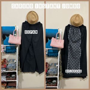 Sarung INSTAN Pria Dewasa motif Polosan