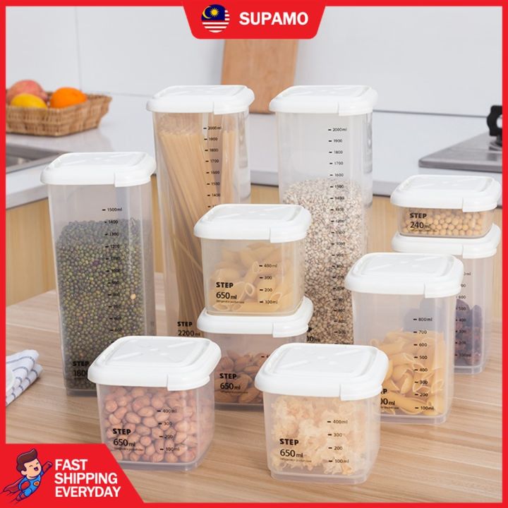 SUPAMO Food Storage Box Food Container Canisters Tank Air Tight ...