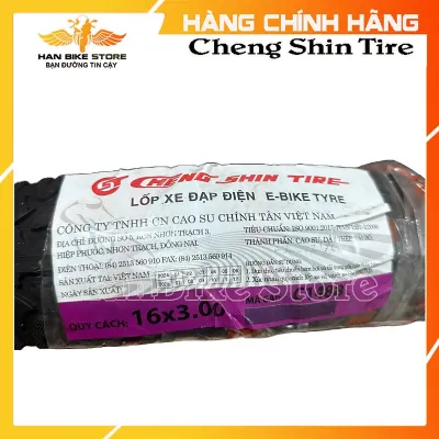 Vỏ Lốp Xe Máy Điện 16x3.0 Không Săm (Ruột) Chính Hãng CHENG SHIN Cao Cấp