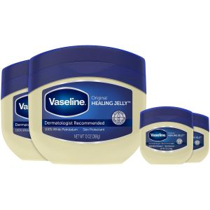 Vaseline Petroleum Jelly 2-Size Variety 4-Pack – Hypoallergenic Skin Protectant Unscented Healing Ointment for Beauty & Personal Care