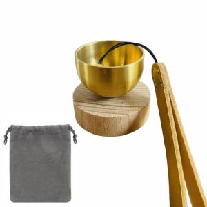 AINACHU Mini Tibetan Singing Bowl Music Relaxation Copper Sound Bowl Decompress with Storage Bag Tibet Sound Bowl Meditation Practice