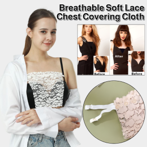 Chest Protection Anti-Exposed Tube Top Cloth One-Piece Lace Chest Covering Cloth Cleavage Cover Up Mock Camisole