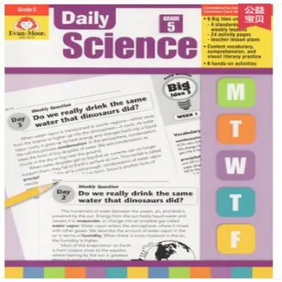 Evan Moor Daily Science Daily Practice from Grade1 to Grade 6 California Learning Assistant