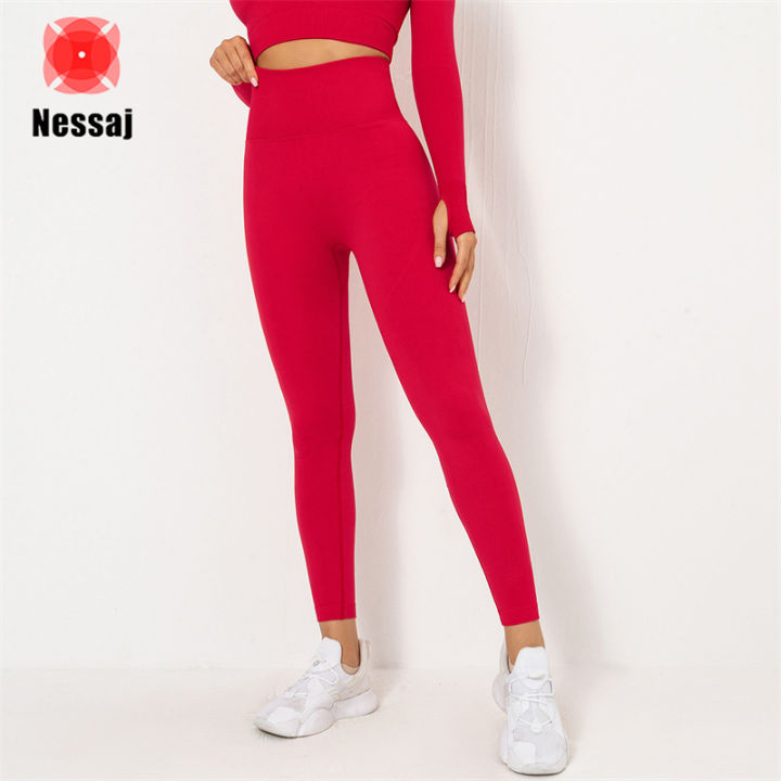 Women's Yoga Pants Hips Raising High Waist Leggings Stretch Running Color  Yoga Set Joggers Tights with Blouse : : Clothing, Shoes 