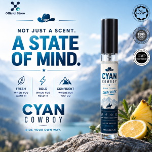 Nourish.Co Cyan Cowboy 10ml EDP | Men’s Perfume Gift | Gift For Him | Birthday Anniversary Valentine Gift