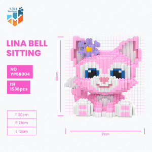 SMY Toystown Disney Linabelle Medium Mainan Bangunan Nano Block Bricks Mainan Edukasi Balok Susun Mainan Anak Mainan Tumpuk Balok Karakter Kartun Animasi 3D