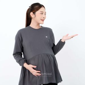 Momiasi - Ayana Blouse Ruffle - Kaos Busui Oversize Ruffle - Ruffle Oversize Top Busui