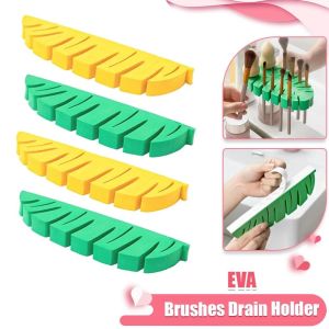 Makeup Brush Drying Rack Wall-mounted Holder Stand Cosmetic Brushs Drain Holder Makeup Brushes Accessories
