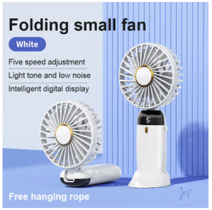 Portable 10000mAh N68 0-100 Level Speed Adjustment Easy to Carry Hand-held Rechargeable Mini Fan