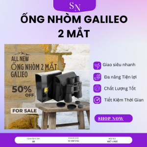 Ống Nhòm 2 Mắt Galileo 20x50 Chuyên Dụng Độ Phóng Đại 20 Lần Ống Nhòm 2 Mắt Hải Quân Mỹ Galileo 20x50 Ống nhòm 2 mắt GALIEO 20x50 góc nhìn rộng chuyên dụng du lịch dã ngoại Ống Nhòm Đôi Galileo Chính Hãng SUNO Top