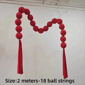 Giáng Sinh Vải Bóng Vòng Hoa Nhẹ Đỏ Nỉ Bóng Mặt Dây Chuyền Cây Giáng Sinh Trang Trí Cho Giáng Sinh Nhà Đảng Cung Cấp