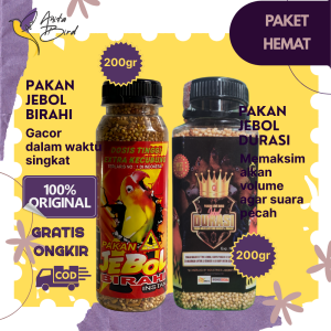 PAKET HEMAT Pakan Jebol Birahi & Pakan Jebol Durasi Makanan Burung Lovebird menjadikan Fighter