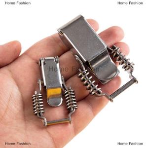 [COD] Home Fashion Stainless steel 304 spring hasp toolbox toggle latches lock wood suitcase buckle hinges Furniture Hardware Accessories