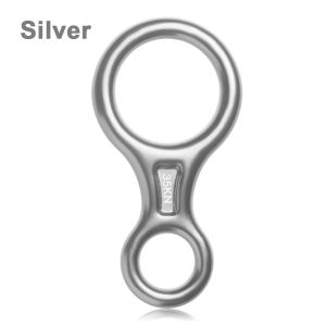 FLYING 35KN Figure Gear Device 8 Word Rope Descender Rock Climbing Descenders Downhill Eight Rings Climbing Ring