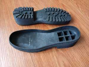 Outsole Sepatu Boot Wanita Alas Bawah Sol Rubber hak 5 cm Sepatu heel boot Lentur TPR New Jeans
