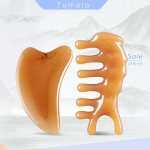 Tumato Guasha เครื่องนวดหน้าทำจากเรซินใช้นวดสปาลดอาการบวมที่ยกจมูก
