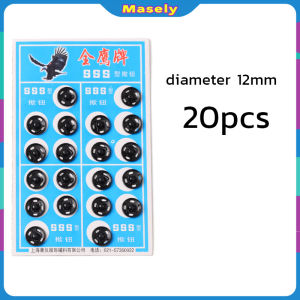 Masely Metal Snap Fasteners Press Button Black / Silver