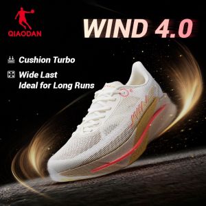 Qiaodan WIND 4.0 Women Running Shoes Marathon Racing Training Sports Comfortable Anti-skid QDB022262298