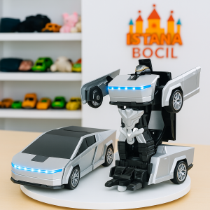 Mainan Anak RC VARIANTE CYBERTRUCK Mobil Robot Transform Remote Control Auto Change