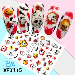 Nail Sticker Dán Móng Tay 3D Dạng Decal Lễ Hội Ma Quỷ  Halloween Love Sick XF3109 - XF3111 - XF3112