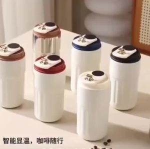 Smart Vacuum Mugs 450ml Temperature Digital Display 316 Stainless Steel Leak Proof Thermos Flask Cup