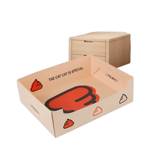 SIRENXI Di động Hộp cát vệ sinh dùng một lần cho mèo Đã được làm dày Có thể gấp lại. Bồn cầu cho mèo đi vệ sinh khi đi du lịch Hộp đẻ mèo dùng một lần Trọng lượng nhẹ Khay đựng cát vệ sinh cho mèo. Du lịch