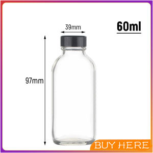 Buy Here ขวดแบ่งแก้วใสอเนกประสงค์/กรวยสำหรับแบ่ง ขวดแก้ว ขวดน้ำผลไม้ ขวดหัวน้ำหอม 60ml Glass bottle