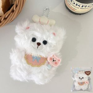 UNDATA Cute Stuffed Cat Pendant Stress Relief Soft Feel Kitten Plushie Toy  Cartoon Animal Backpack Pendant Backpack Decor