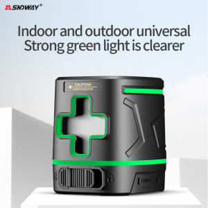 SNDWAY Laser Level Meter SW-331G Mini Rechargeable 360 2 Lines Vertical Horizontal Line Cross Green Light Beam Laser Level Tools