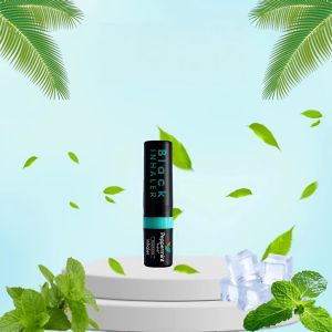 Ống hít mũi Thái Lan hít mũi Thái Lan 2 đầu ống hít thông mũi bạc hà Black Peppermint - Happy Life 4Kid