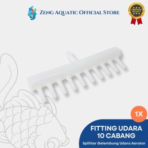 Air Divider ZA 10 Lubang DZ10 Pembagi Udara Aerator Manifold 10 way Aluminium Ringan by Zeng Aquatic