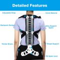 Aluminum Plate Back Spine Support Bad Posture Correction Brace Shoulder Waist Lumbar Spinal Supportor Humpback Orthopedic Strain Pain Relief. 