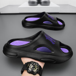 [Super Thick Sole] Slippers for Mens Anti slip and Anti odor Slippers for Mens Outwear Fashion Thick Sole Summer Super Soft Sole Cool Slippers
