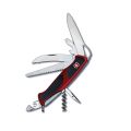 Victorinox มีดพับ มีดพก มีดเล็ก / มีดสั้นพกพา มีดสแตนเลส Swiss Army Knives ( L) - Ranger 57 M Grip 130mm , Red/Black (0.9583). 