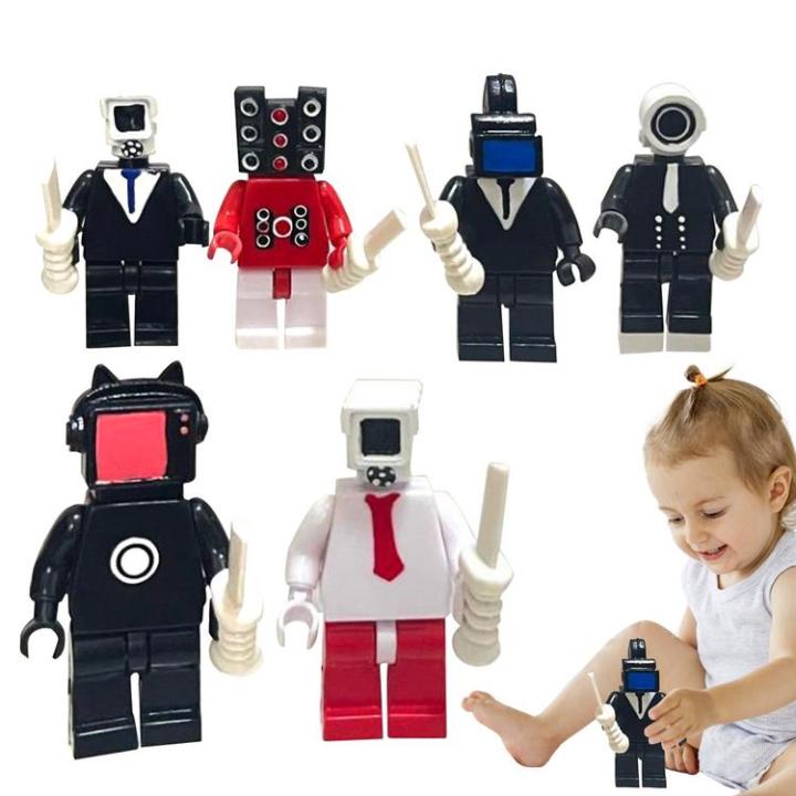 Skibidi Toilets Toy Figures Toilet Man Cameraman Building Block