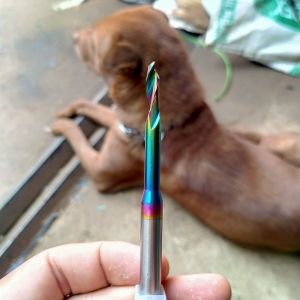 Mũi phay khoét khóa cửa nhôm phi 6-8mm cao cấp nhập Đức siêu ngọt
