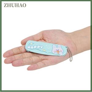 ZHUHAO แปรงผมเด็กผู้หญิงขนาดเล็ก1ชิ้นหวีผมรูปหมีน่ารักพกพาได้แปรงผมเด็กผู้หญิงอุปกรณ์เสริมสำหรับผม