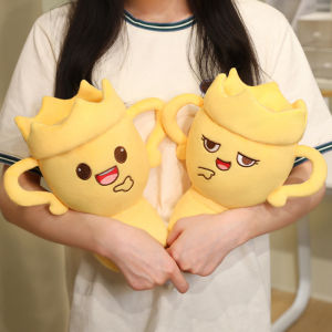 JOJO CASTLE Cartoon Cute Trophy Plush Doll Pillow 15/25/35cm Smile Victory Championship Trophy Plush Toy Home Decoration Gift For Children