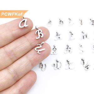 【PCWFKef】 26pcs 26ตัวอักษรภาษาอังกฤษ Charms จี้ DIY handmade Jewelry CRAFT