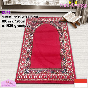 Cairo - Sajadah sejadah imam masjid mushola karpet lantai permadani bulu tebal polypropylene motif 80 cm x 120 cm - NMs