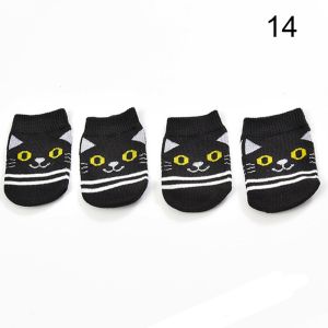 FELIZ 4Pcs High Quality Non-Slip Cartoon Knitting Sock Chair Leg Covers Floor Protectors Table Foot Socks