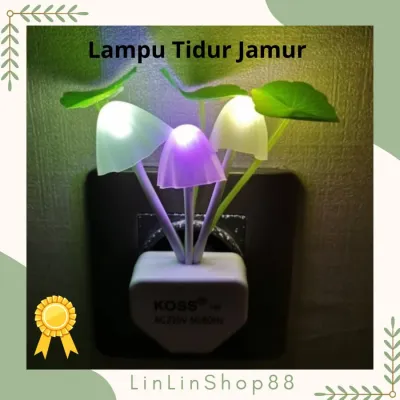 LAMPU TIDUR LED JAMUR MINI AVATAR SENSOR CAHAYA GELAP