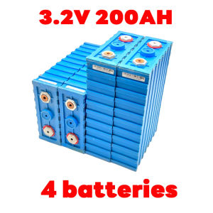 【ซื้อ 1 แถม 1】แบตเตอรี่​ ลิเธียม​ CALB Lifepo4 3.2v GRADE A 200Ah เซต4ก้อน ฟรีน็อตและบัสบาร์ 5.2v GRADE A 500Ah 200Ah