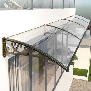 Awning Rain Cover Sunshade Outdoor Rain Cover For Balcony Rain-Proof Baffle Courtyard Door Head Rain Cover Rain Cover For Balcony
